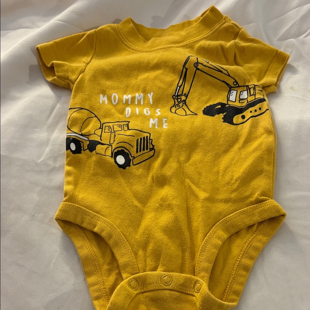 Carters Baby One Piece with Construction Print 3 Months